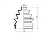 Faltenbalg, Antriebswelle CV Boot:6U0 498 203 A