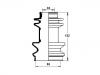 Faltenbalg, Antriebswelle CV Boot:39741-50A29