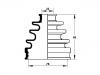 Faltenbalg, Antriebswelle CV Boot:J2862001
