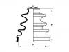 Faltenbalg, Antriebswelle CV Boot:04438-20070