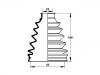 Faltenbalg, Antriebswelle CV Boot:04438-20131