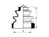 Faltenbalg, Antriebswelle CV Boot:04437-28010