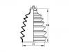 Faltenbalg, Antriebswelle CV Boot:GD36-22-530