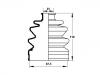 Faltenbalg, Antriebswelle CV Boot:49509-38500