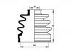 Faltenbalg, Antriebswelle CV Boot:44324-SB0-310