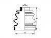 Faltenbalg, Antriebswelle CV Boot:MB297338