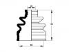 Faltenbalg, Antriebswelle CV Boot:28423-FE020