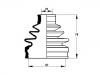 Faltenbalg, Antriebswelle CV Boot:KK150-22-540