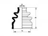 Faltenbalg, Antriebswelle CV Boot:J2880500