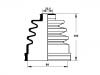 Faltenbalg, Antriebswelle CV Boot:39741-10E25