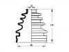 Coupelle, arbre de commande CV Boot:04438-60010