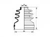 Coupelle, arbre de commande CV Boot:04438-05090