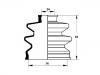 Faltenbalg, Antriebswelle CV Boot:44315-SA5-003