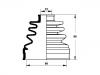 Faltenbalg, Antriebswelle CV Boot:44017-SS0-020