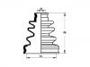 Faltenbalg, Antriebswelle CV Boot:44017-ST3-G01