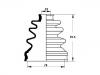 Faltenbalg, Antriebswelle CV Boot:44017-ST7-R50