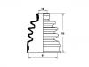 Faltenbalg, Antriebswelle CV Boot:04438-87508