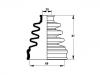 Faltenbalg, Antriebswelle CV Boot:44119-60G40-000