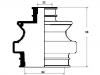 Faltenbalg, Antriebswelle CV Boot:124 357 01 91