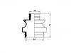 Faltenbalg, Antriebswelle CV Boot:129 357 0191