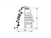 Faltenbalg, Antriebswelle CV Boot:191 407 283