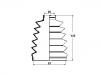 Faltenbalg, Antriebswelle CV Boot:163 330 03 85